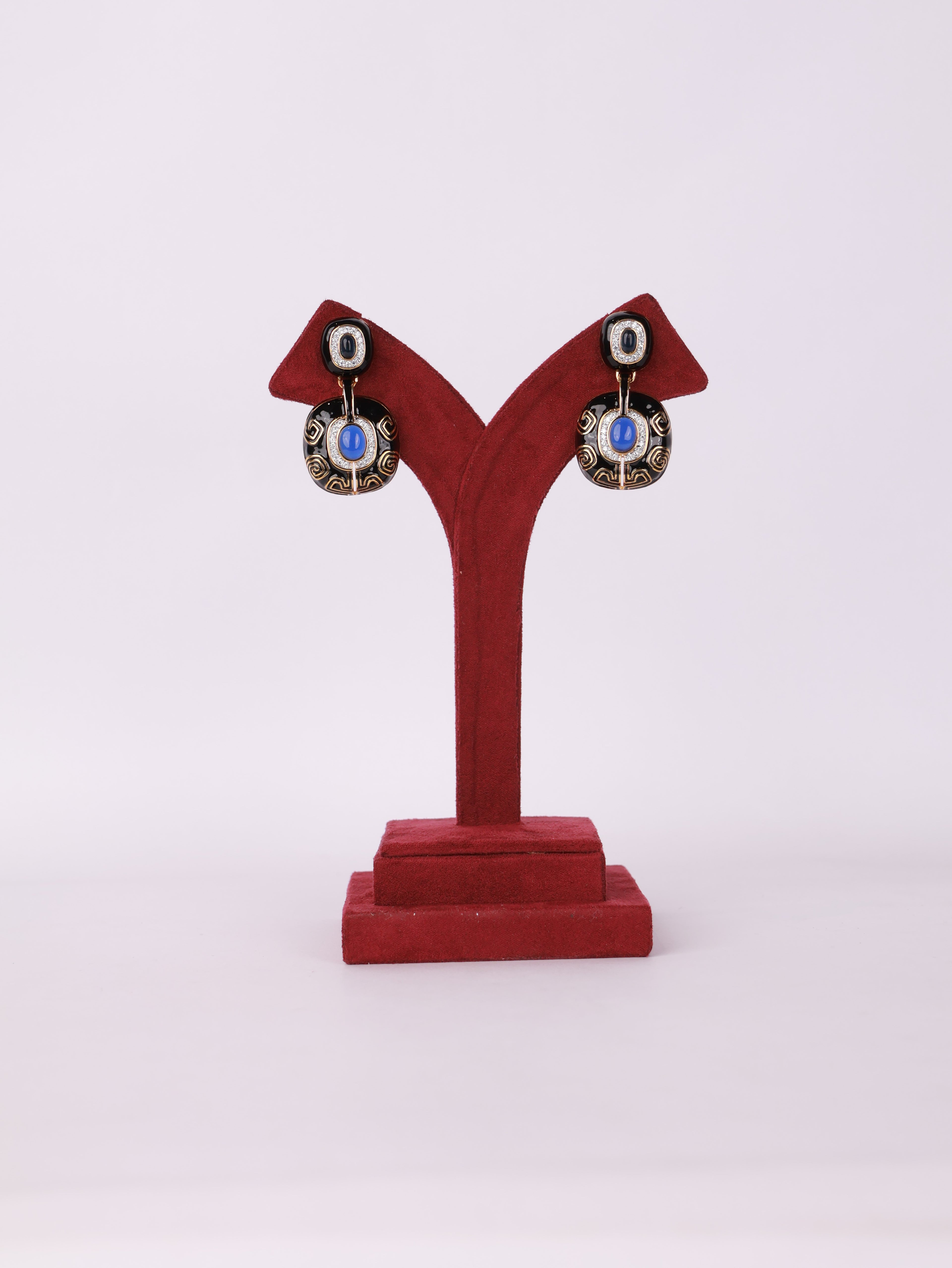 Azure Noir Earrings