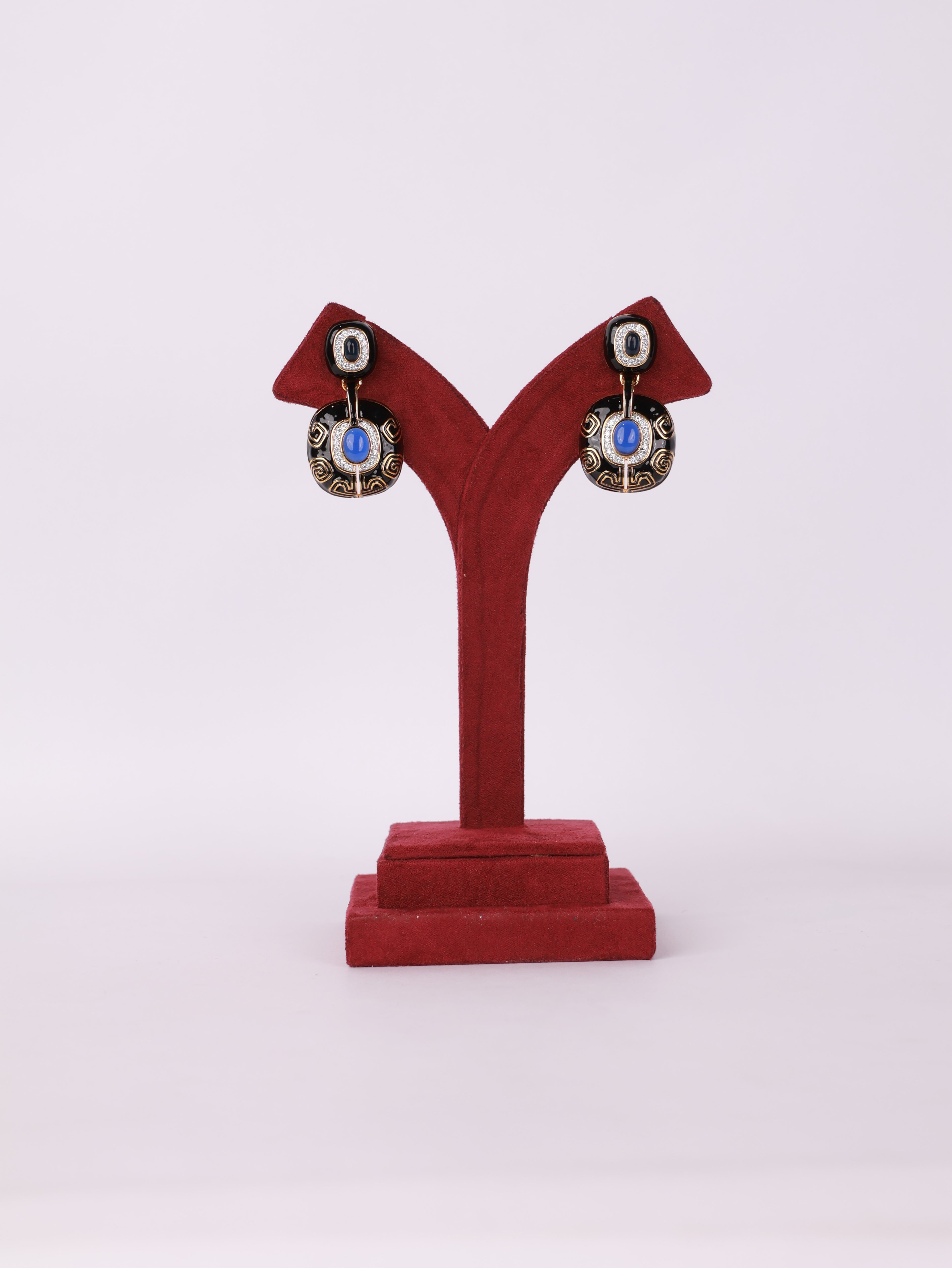 Azure Noir Earrings