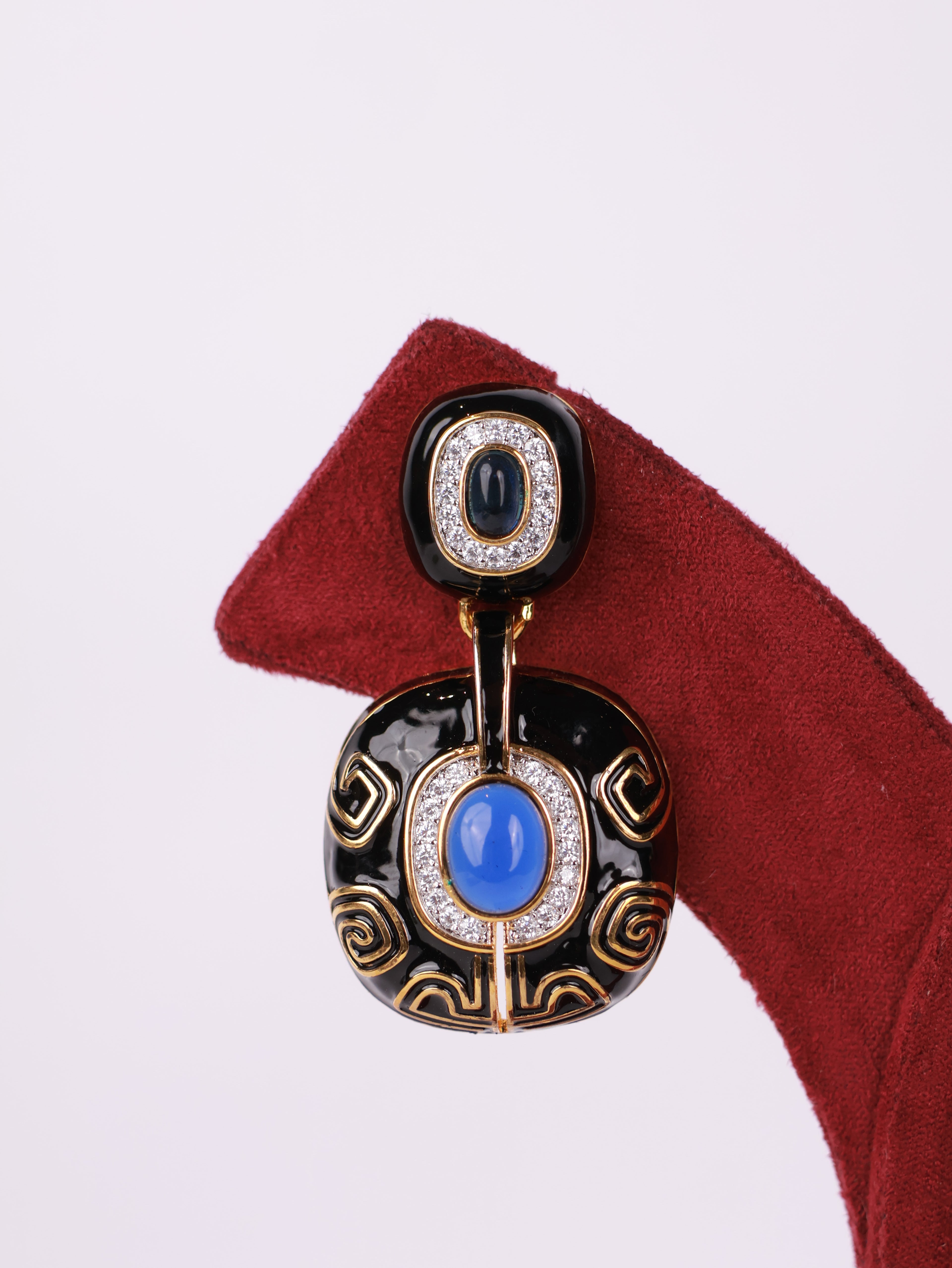 Azure Noir Earrings