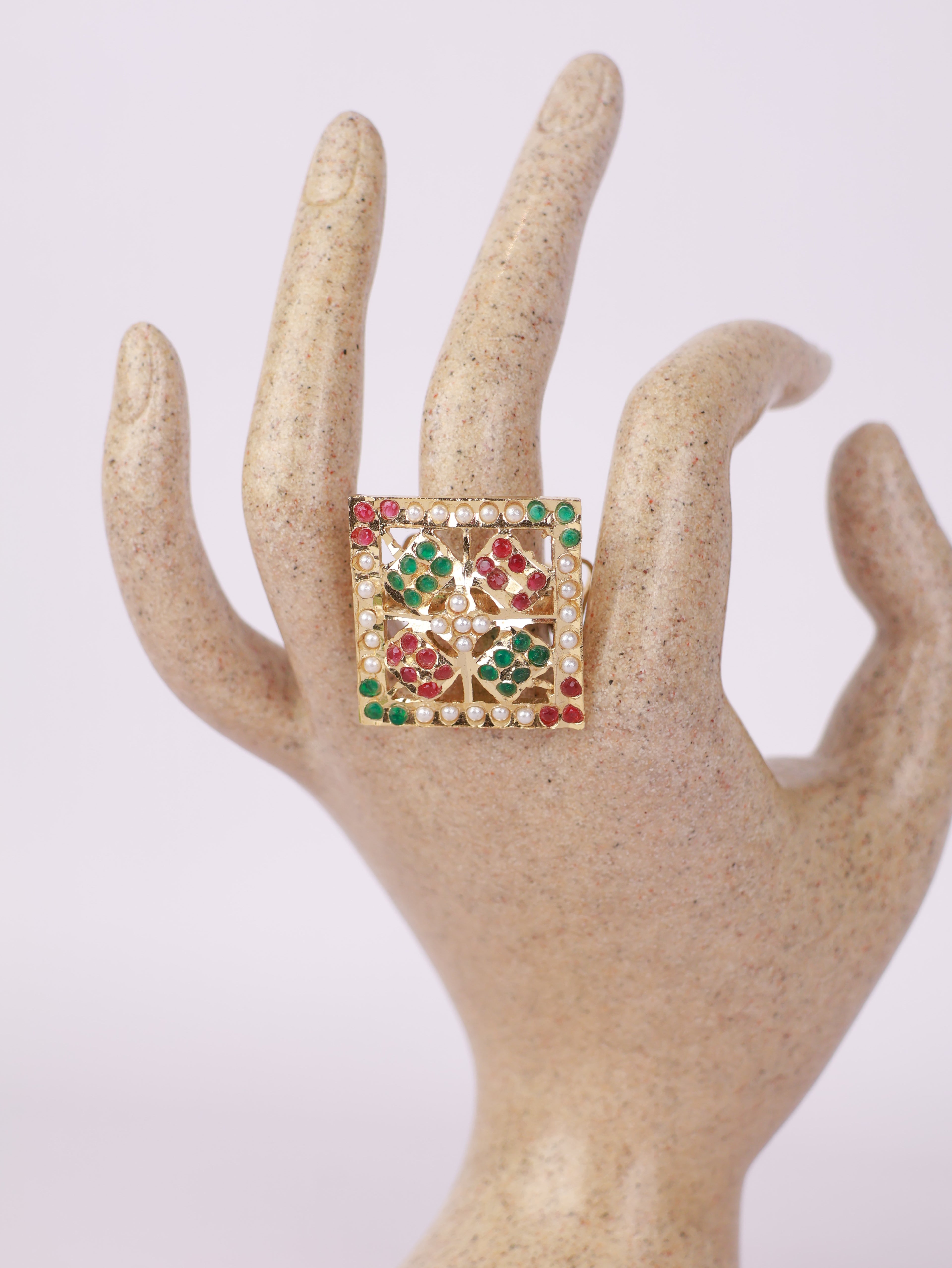 Navratna Mosaic Ring