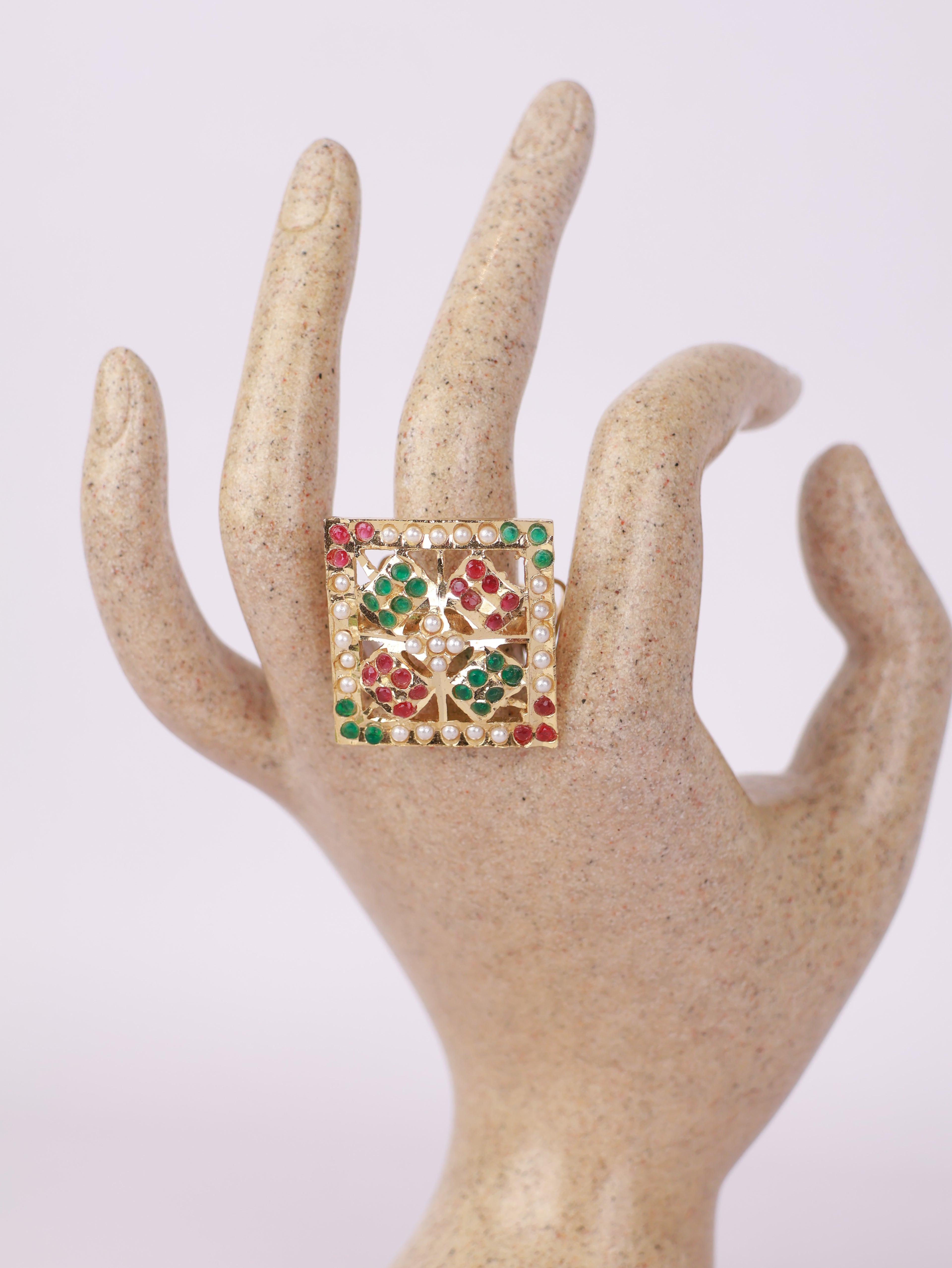 Navratna Mosaic Ring