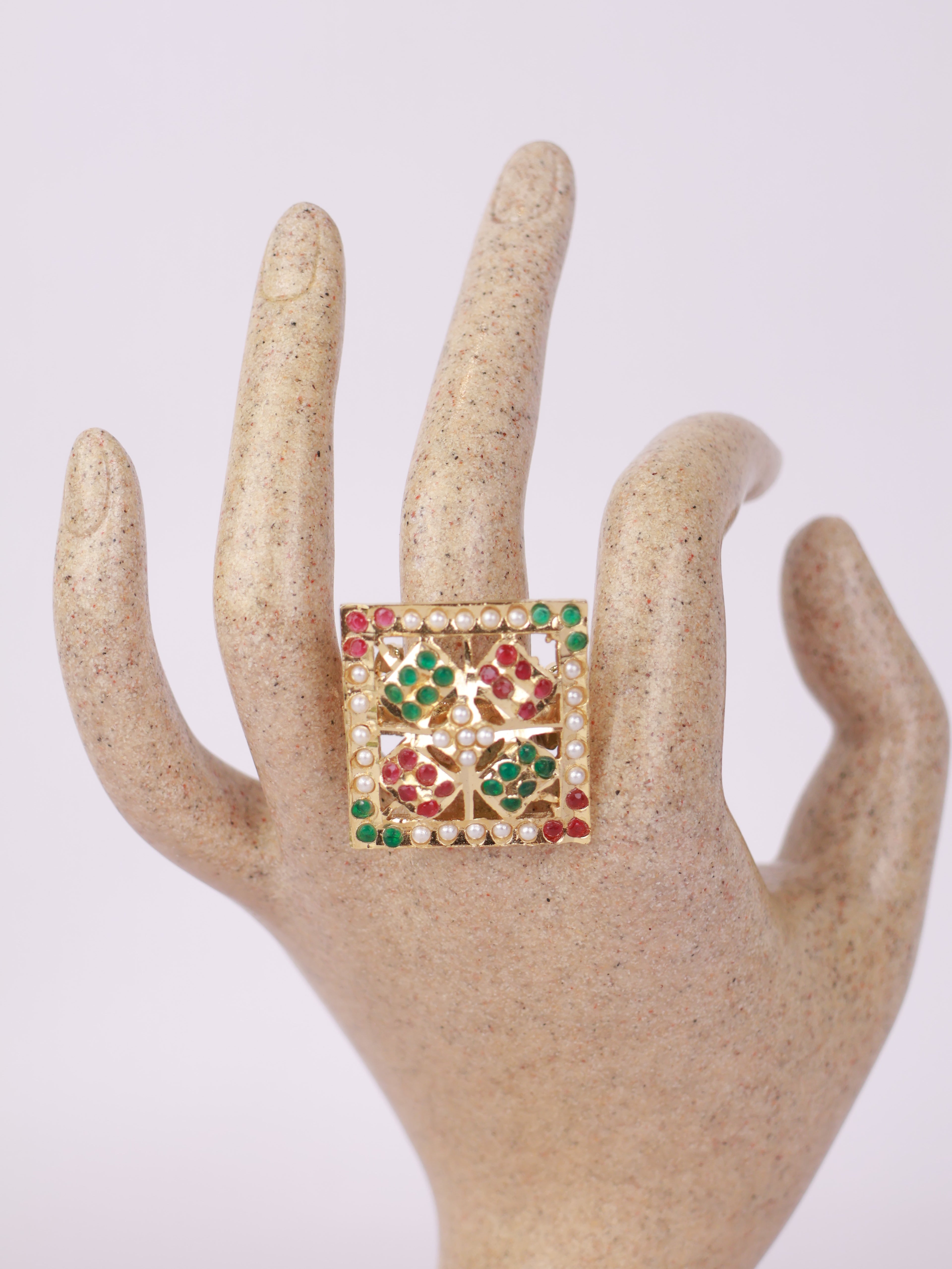 Navratna Mosaic Ring