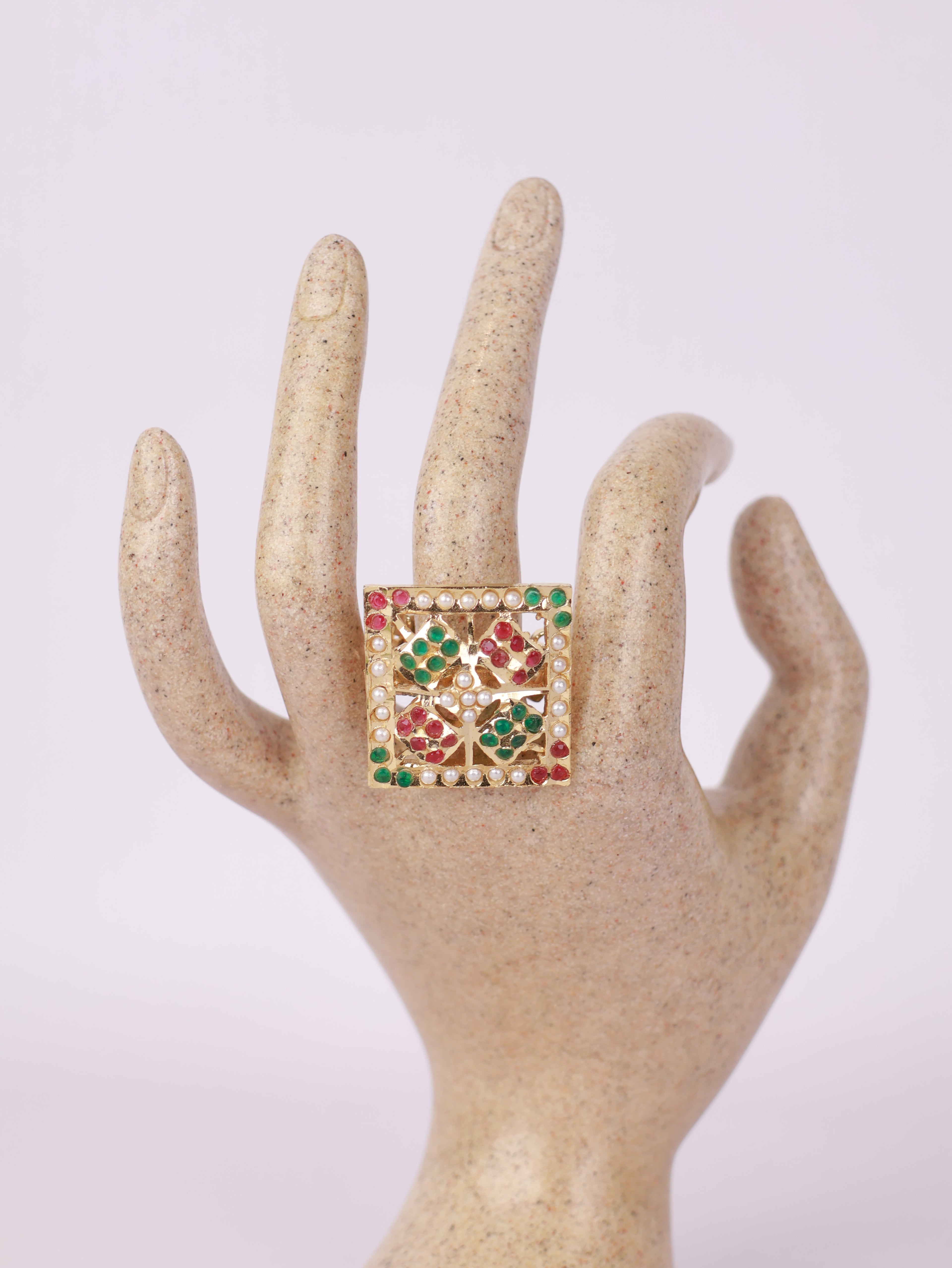 Navratna Mosaic Ring