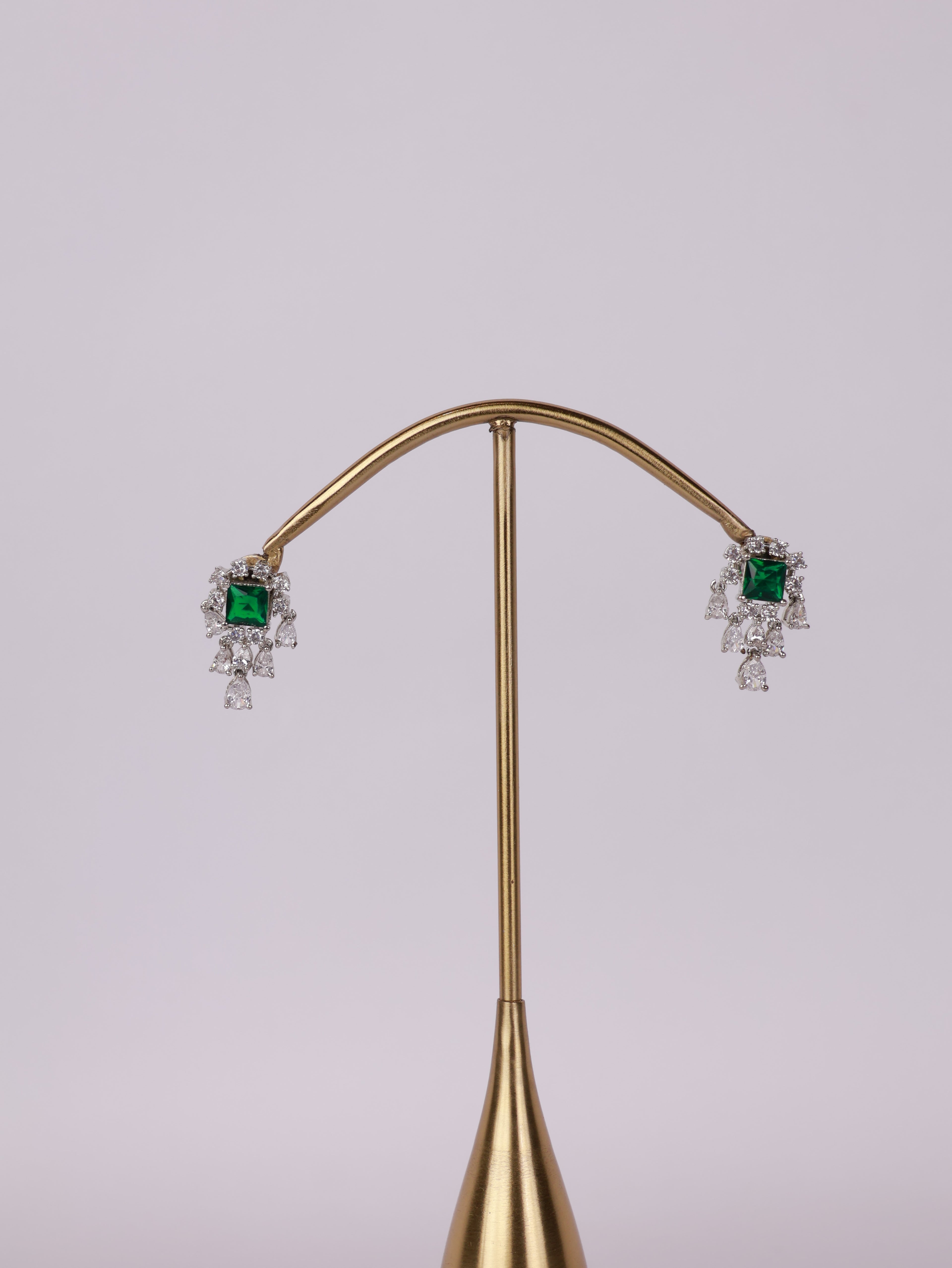 Emerald Cascade Earrings