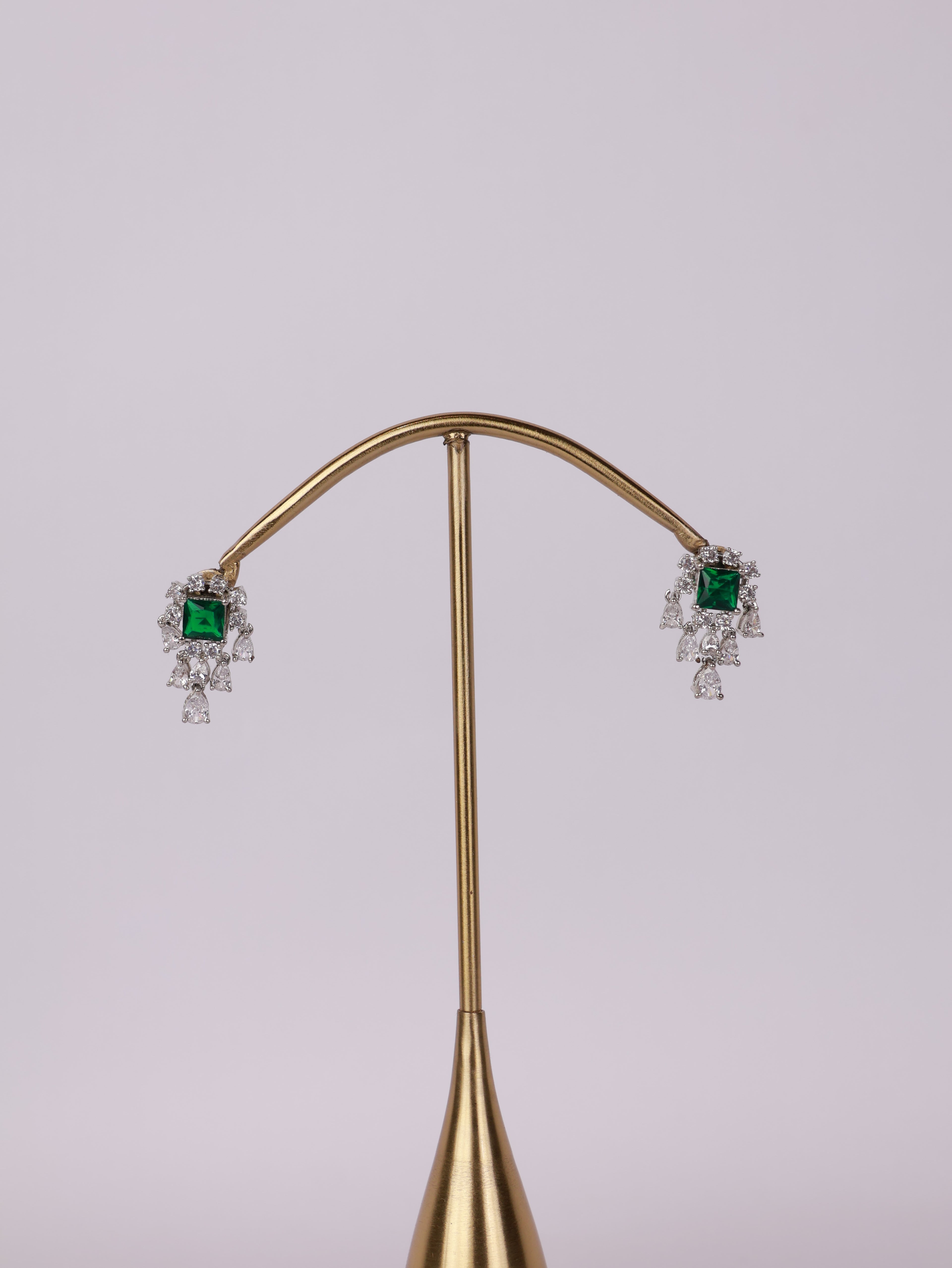 Emerald Cascade Earrings