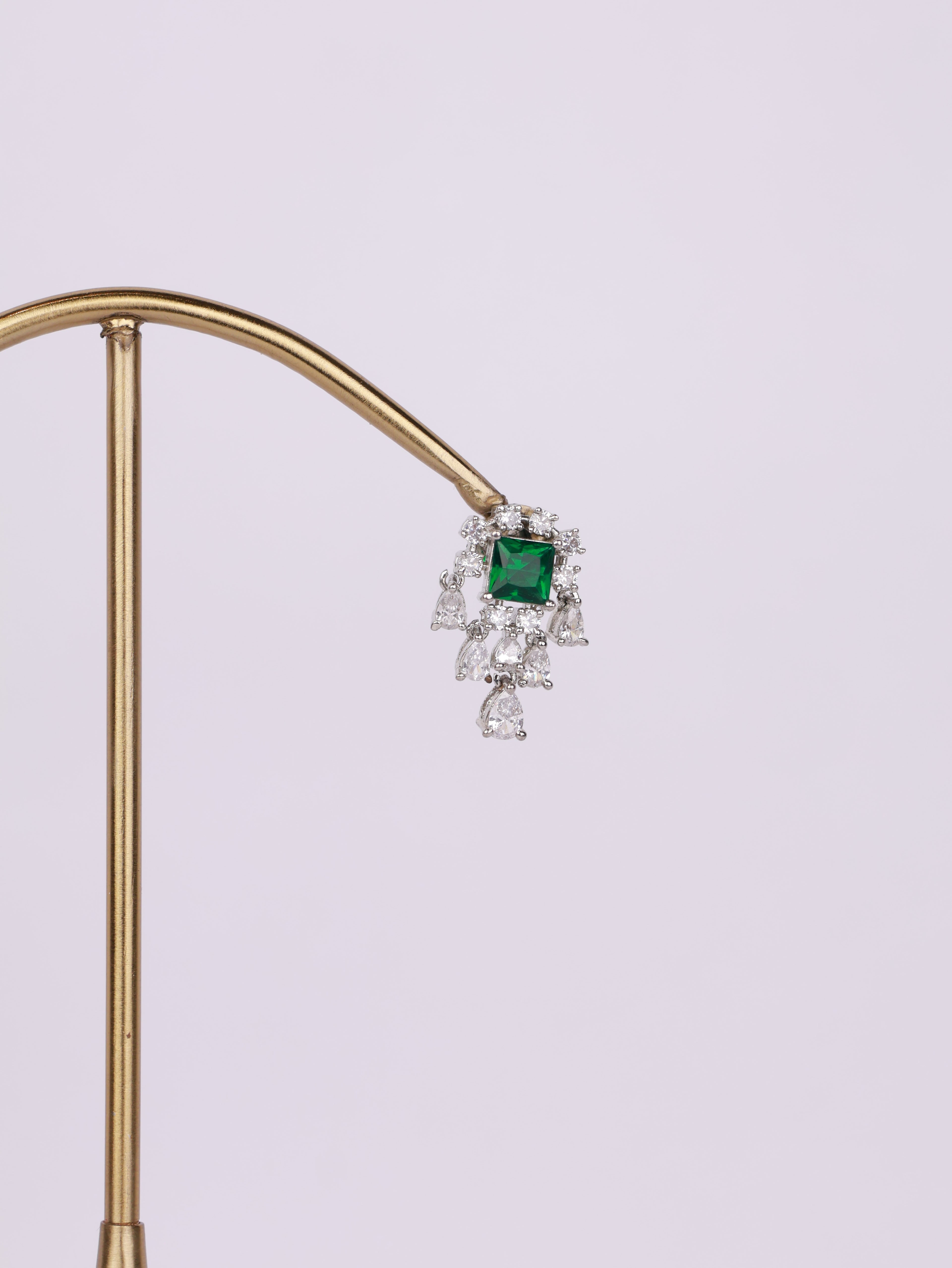 Emerald Cascade Earrings
