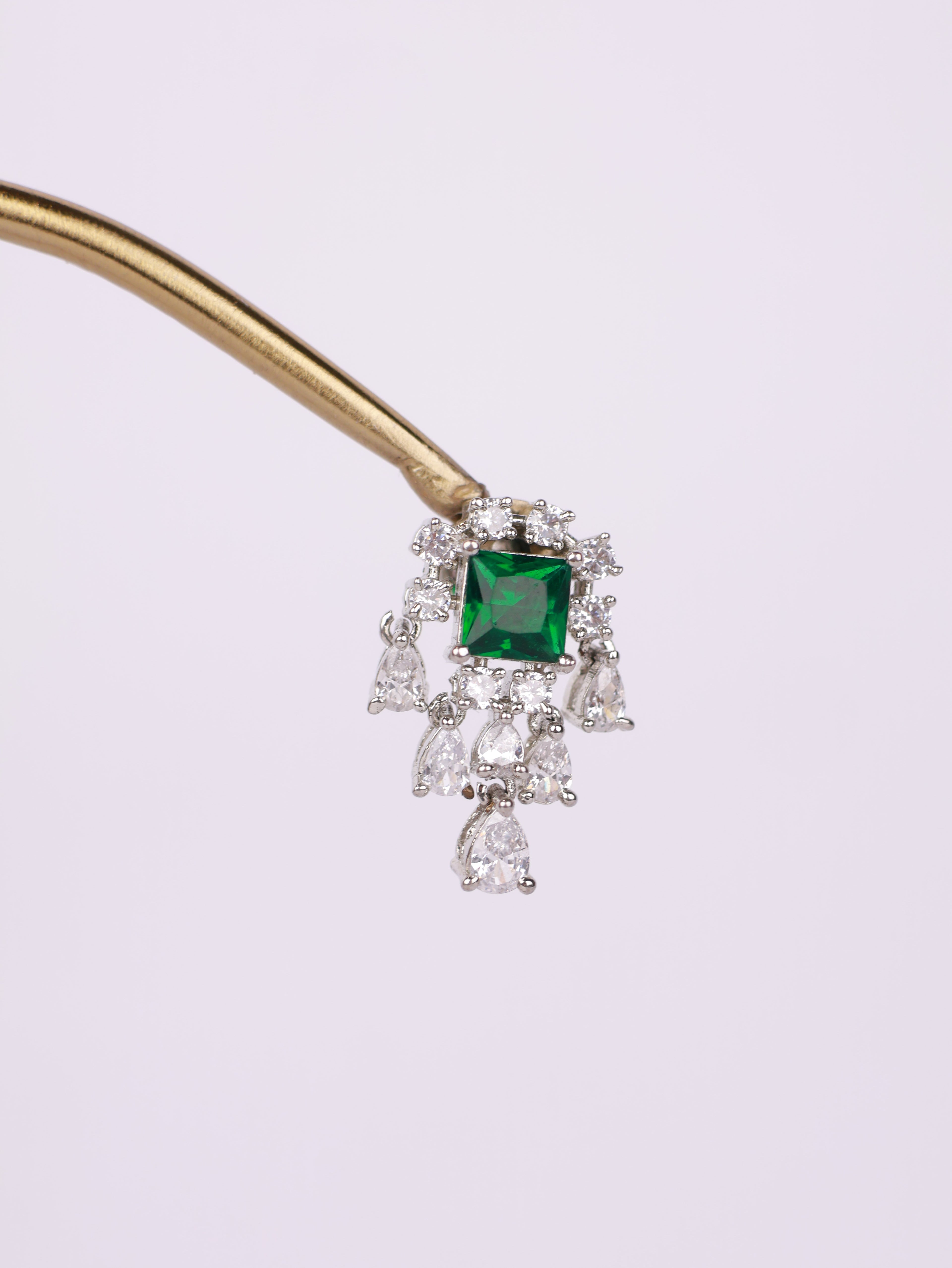 Emerald Cascade Earrings
