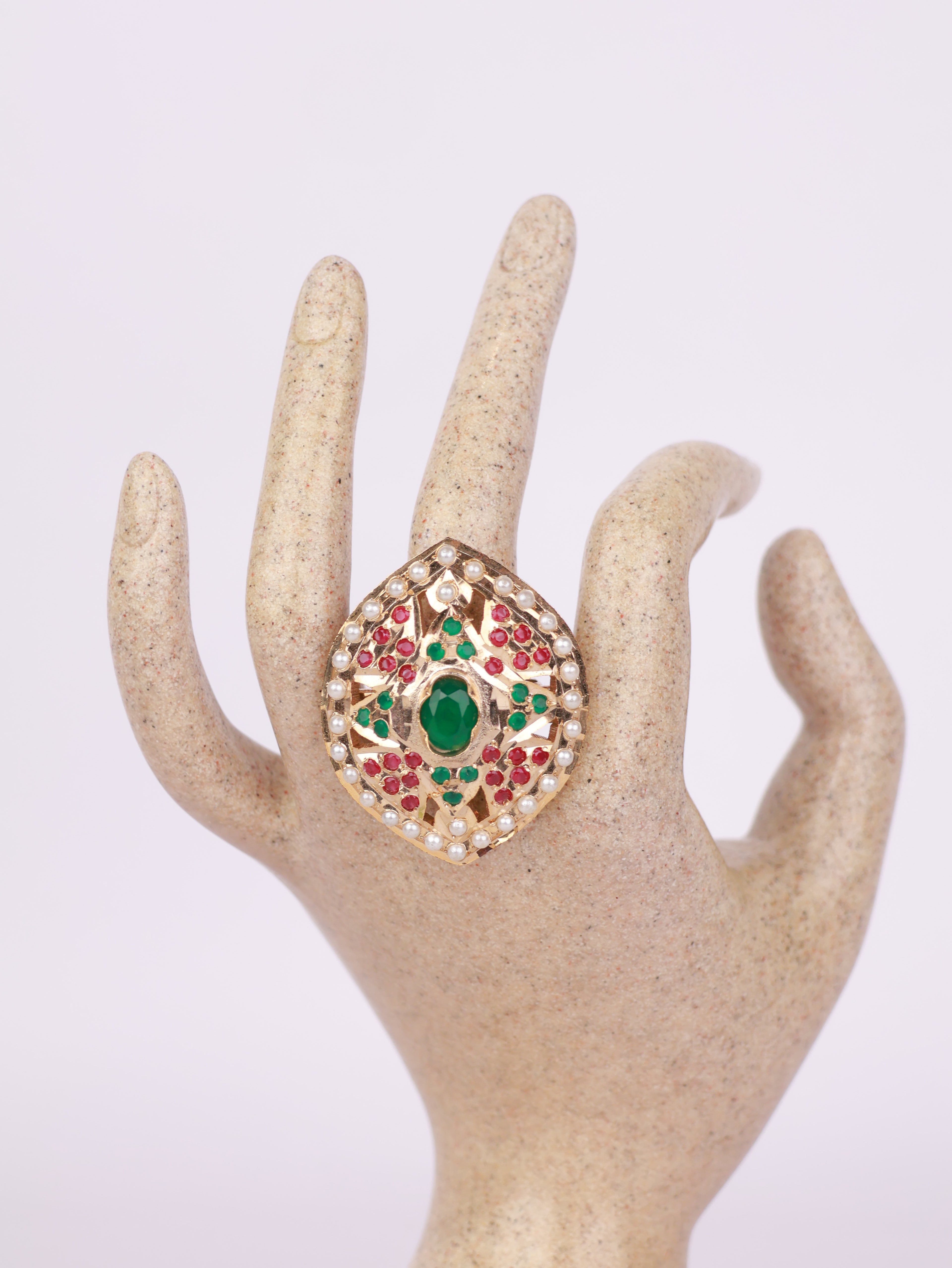 Imperial Emerald Crest Ring