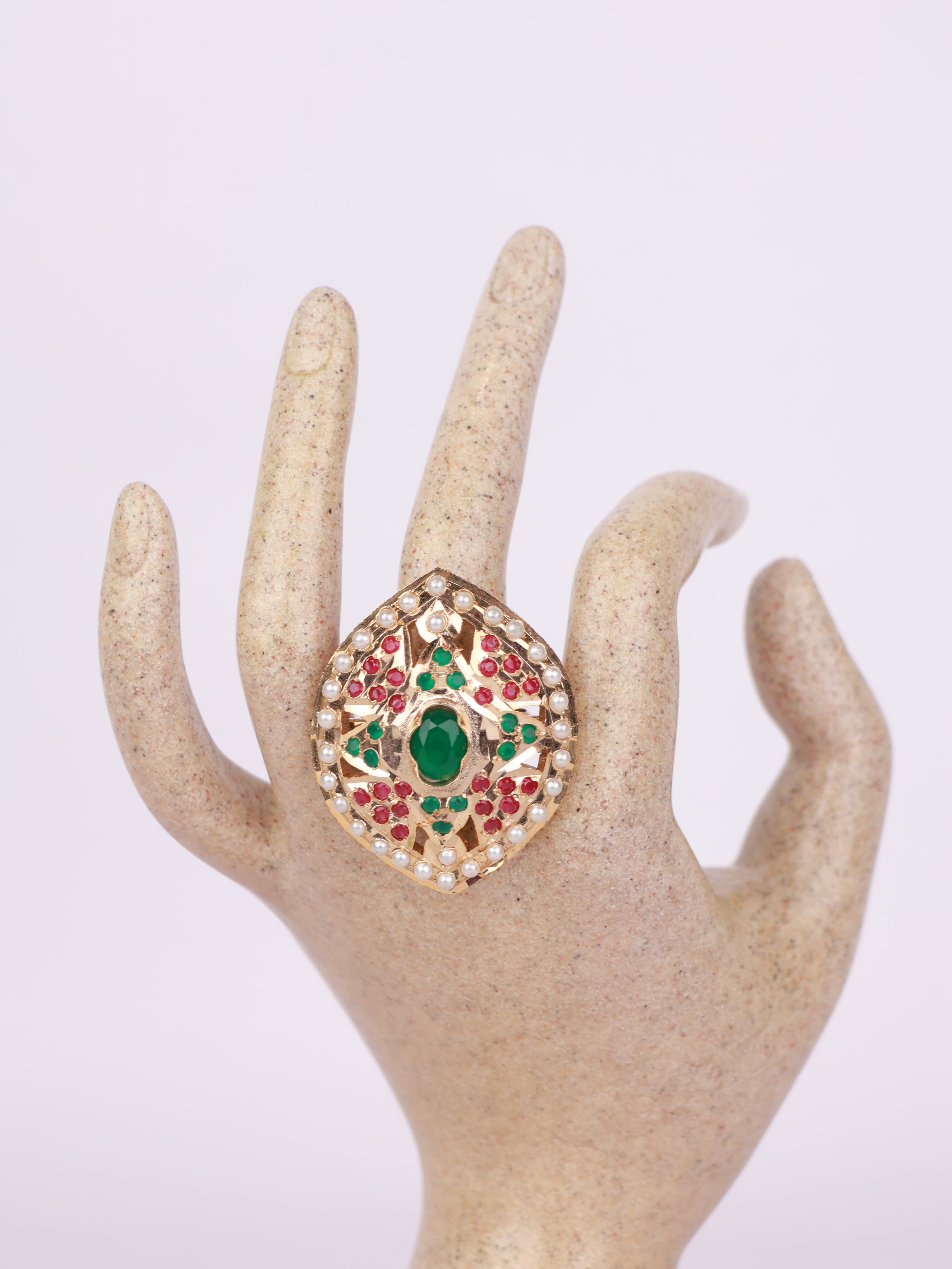Imperial Emerald Crest Ring