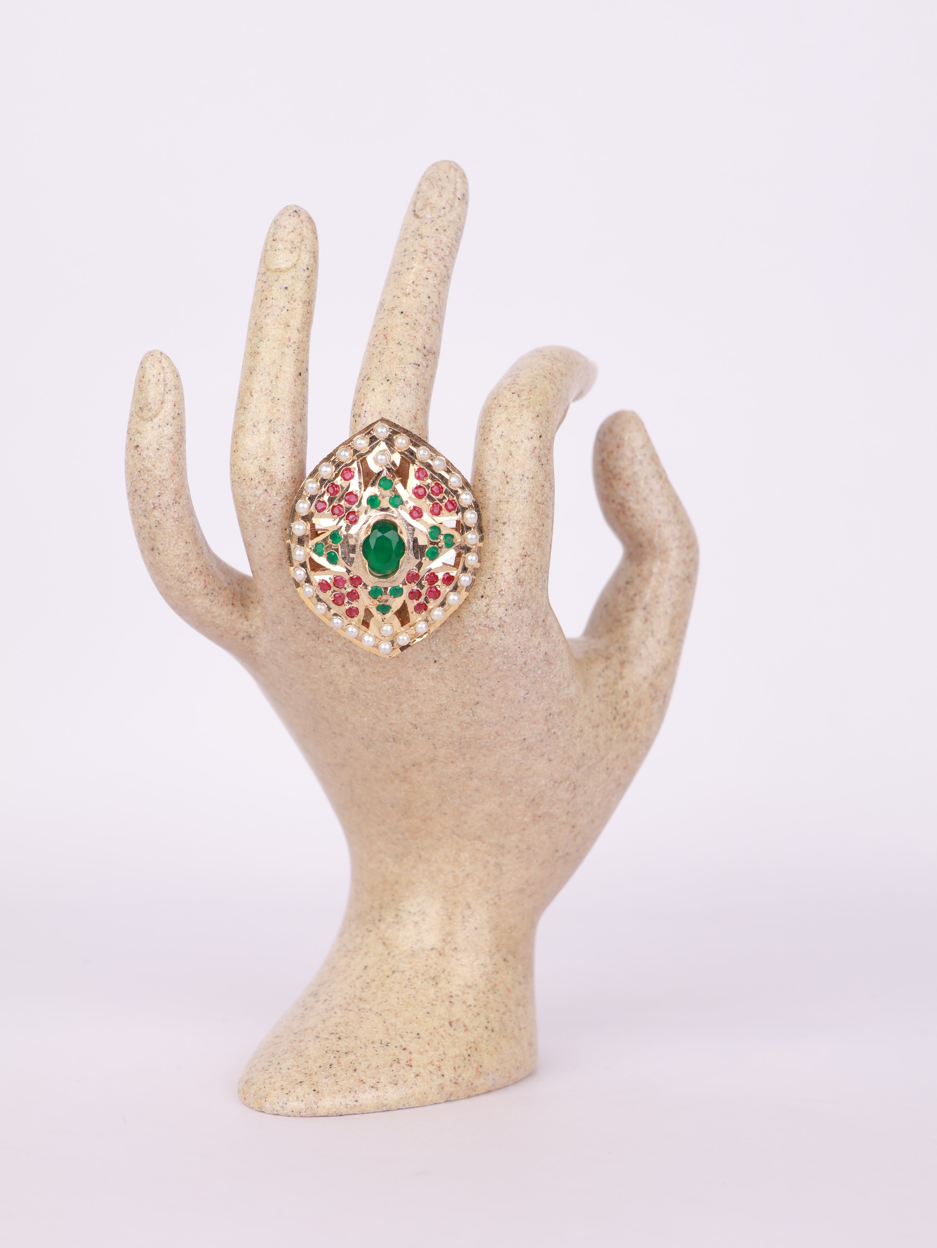 Imperial Emerald Crest Ring