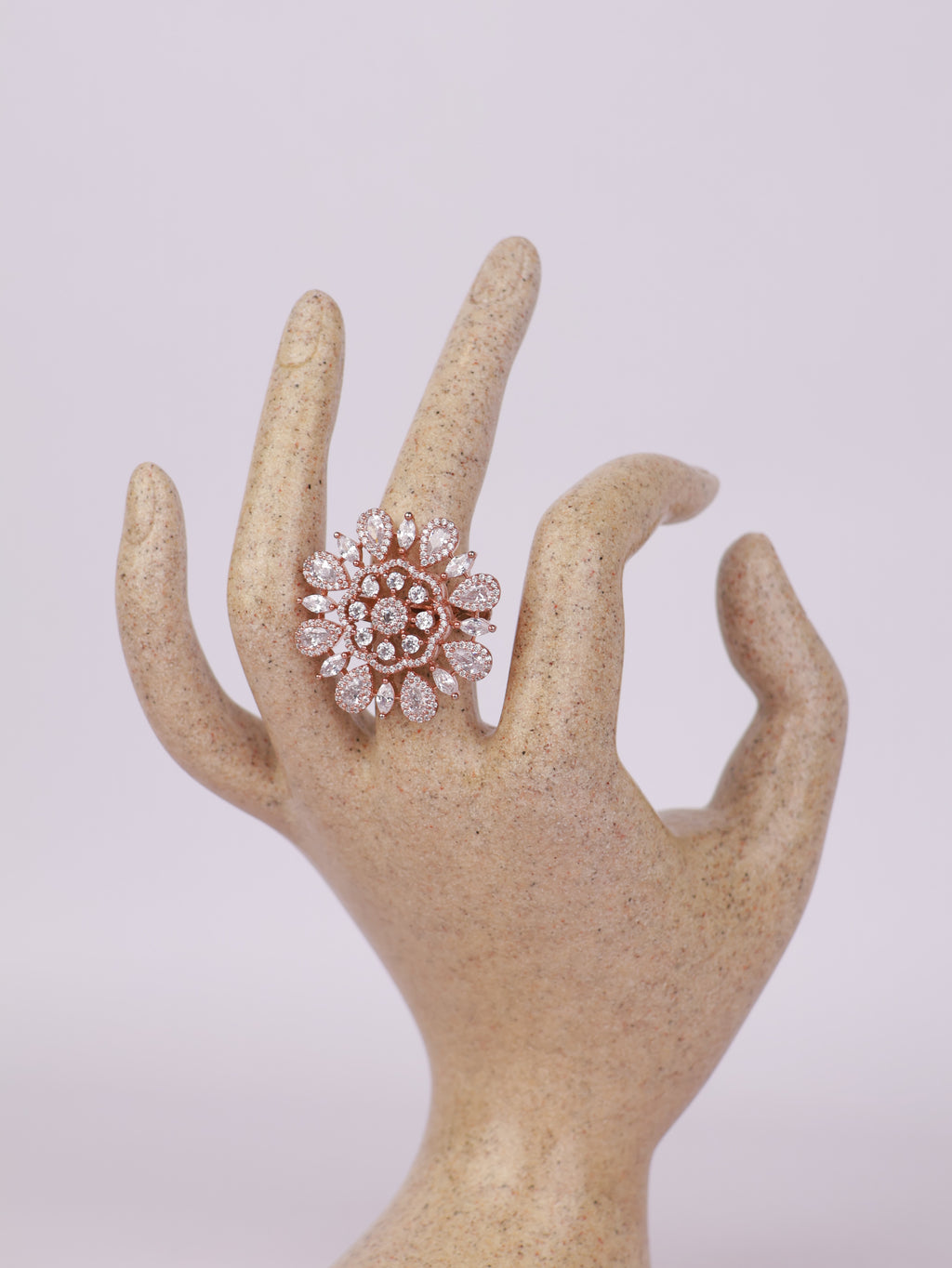Stellar Crystal Bloom Ring