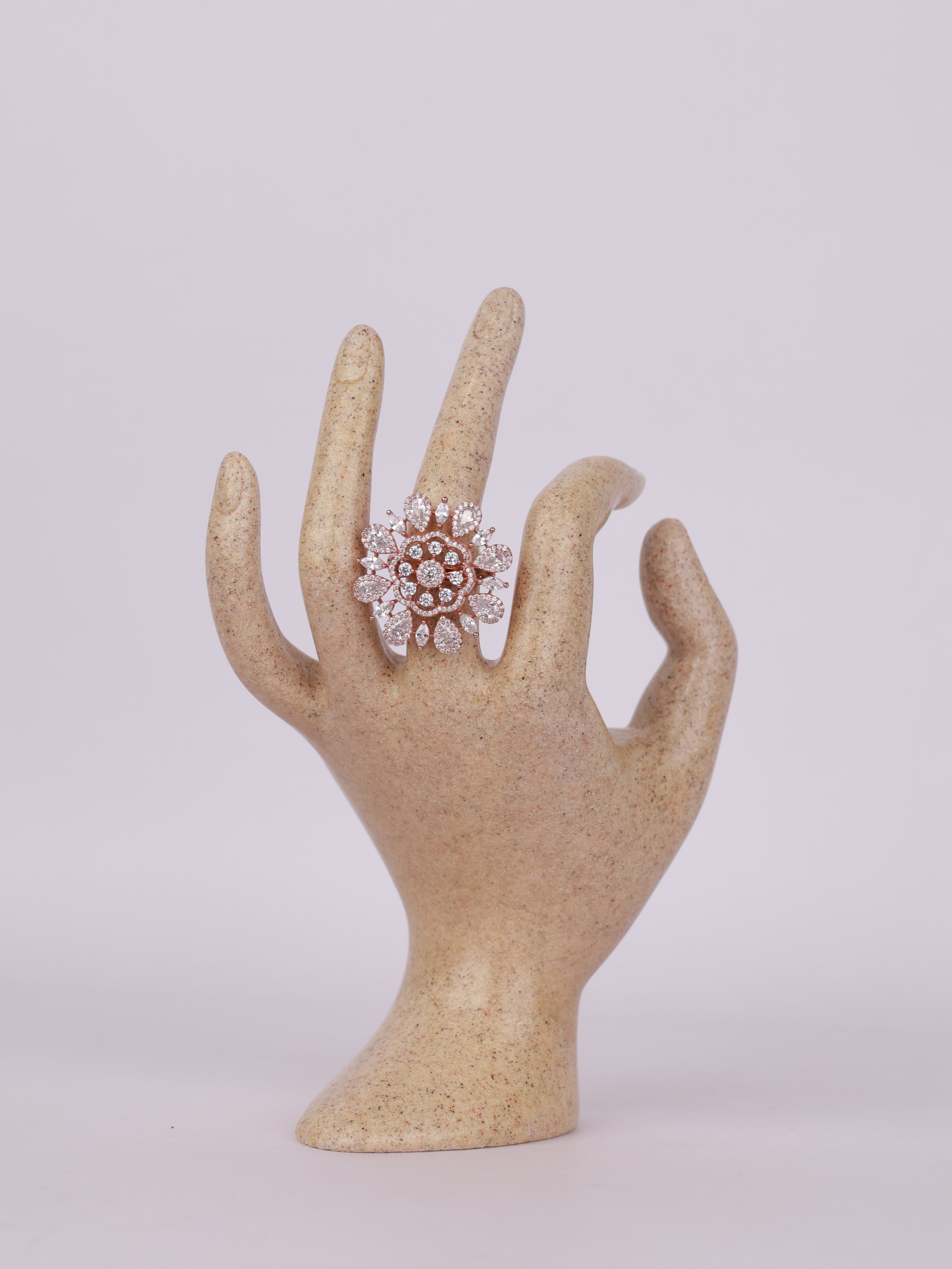 Stellar Crystal Bloom Ring