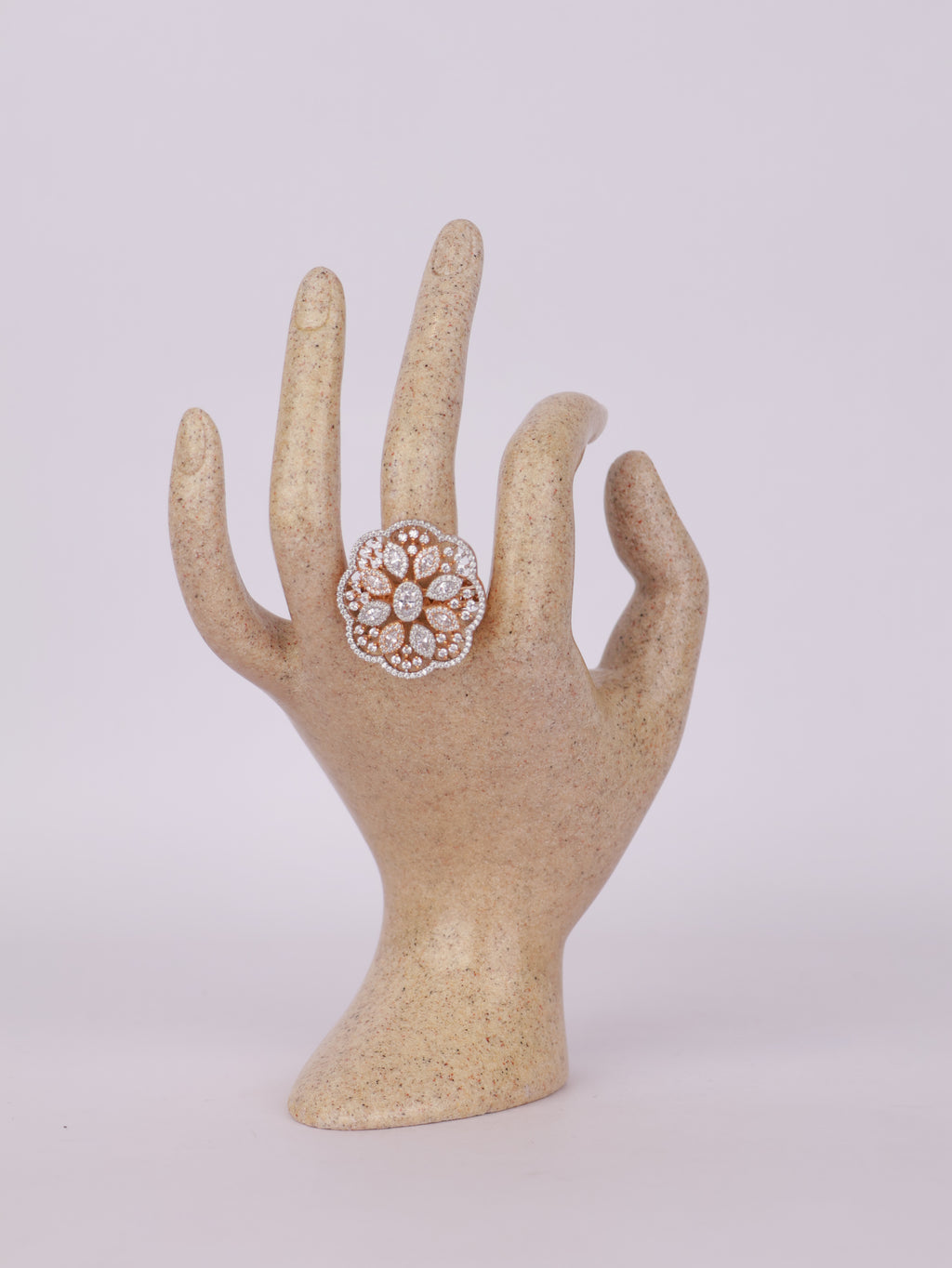 Celestia Floral Crest Ring