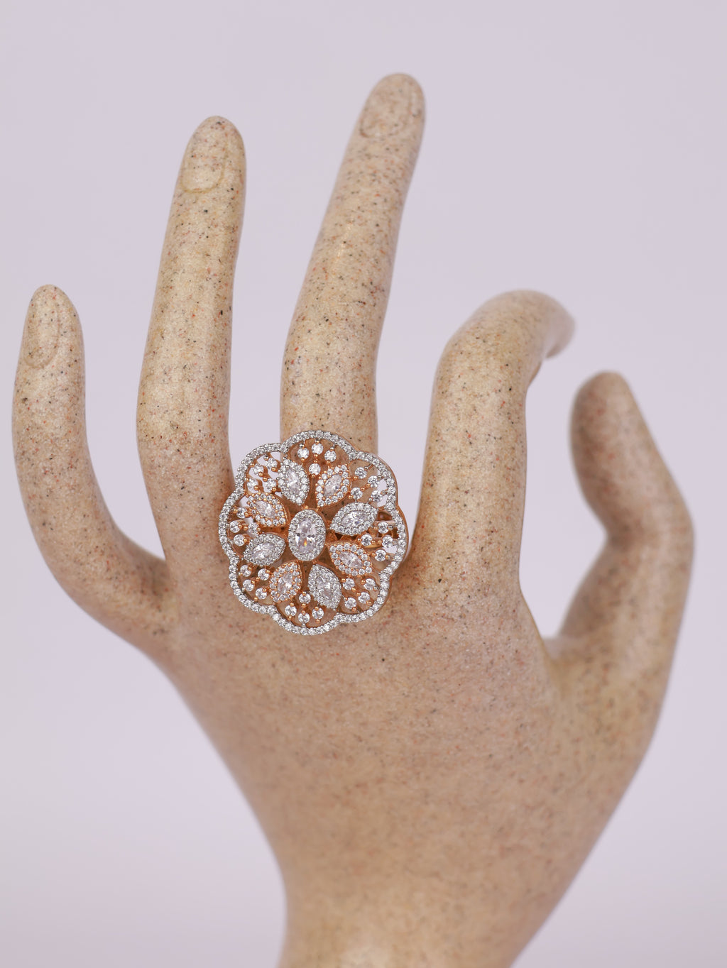 Celestia Floral Crest Ring