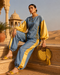 Desert Sky Denim & Satin Co-Ord Set