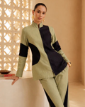 Sage Contrast Linen Co-Ord Set