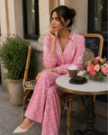 Pink Blossom Cotton Co-Ord Set